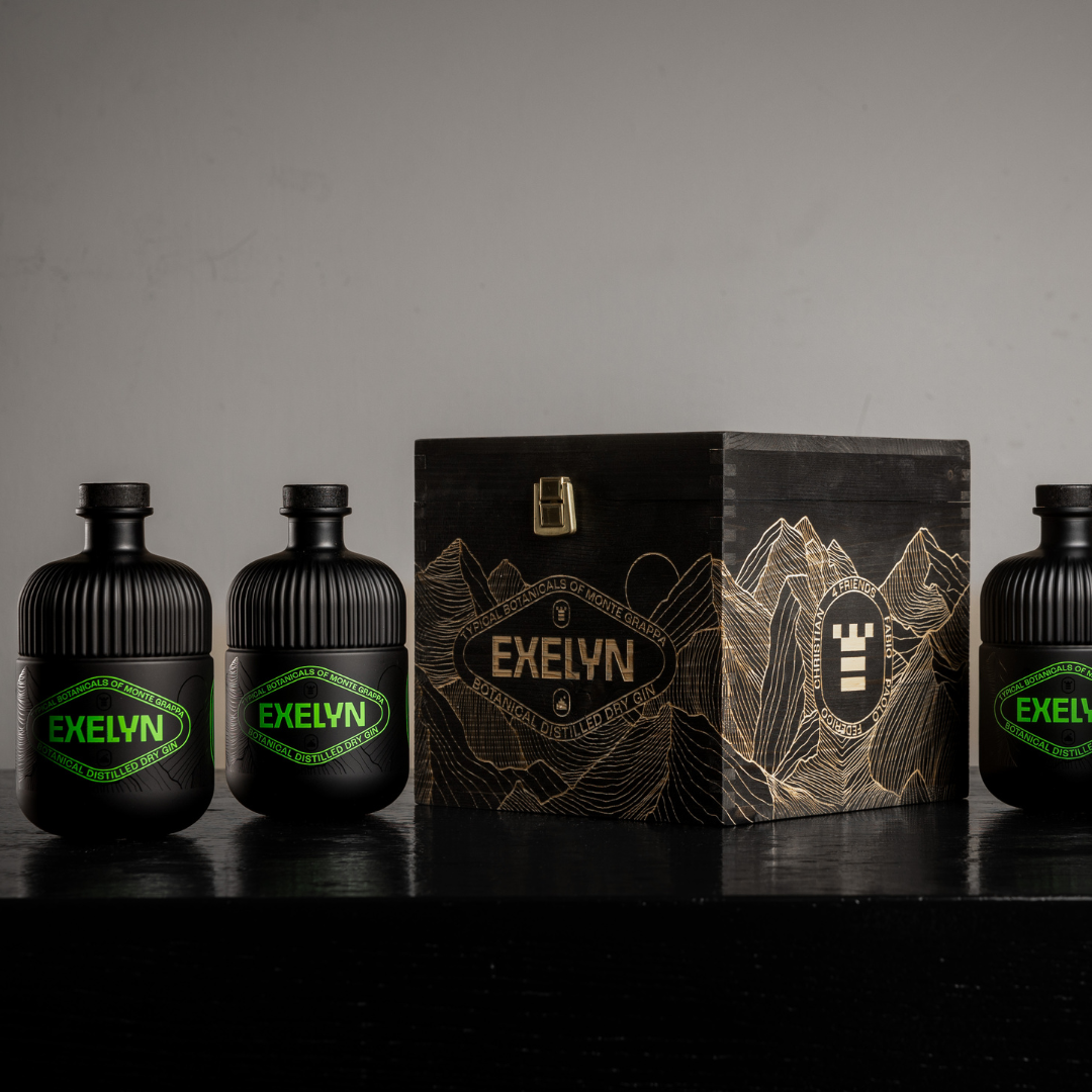 EXELYN CUBE WOOD | 4 x bottles